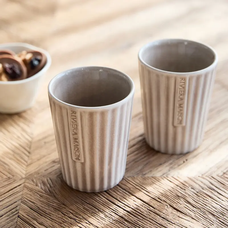 Rivièra Maison Classic Ribbed Mug Set of 2