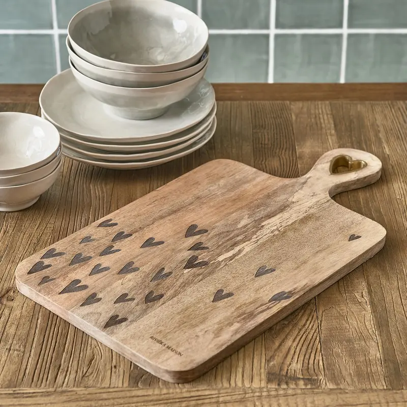 Rivièra Maison Happy Hearts Chopping Board