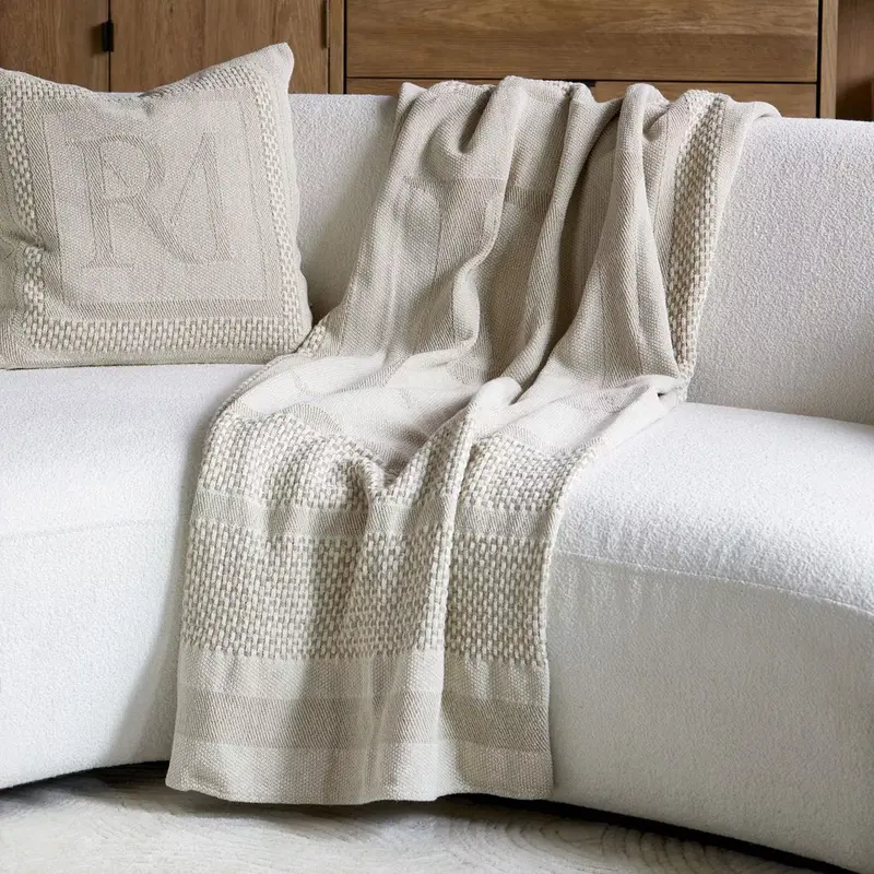 Rivièra Maison Monogram Jacquard Throw 180*130cm