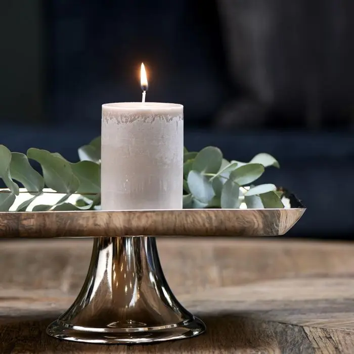 Rivièra Maison Pillar Candle ECO flax 7*10cm