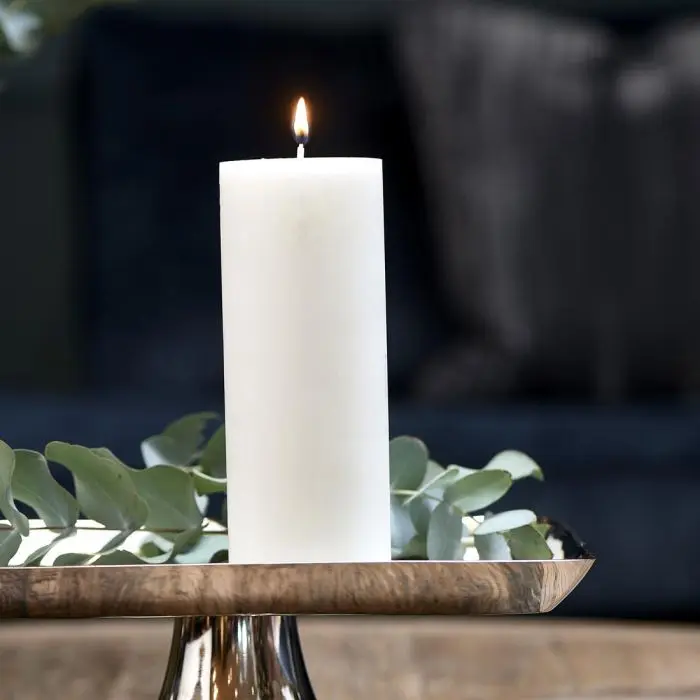 Rivièra Maison Pillar Candle ECO off white 7*18cm