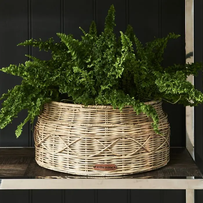 Rivièra Maison Rustic Rattan Classic Planter Round