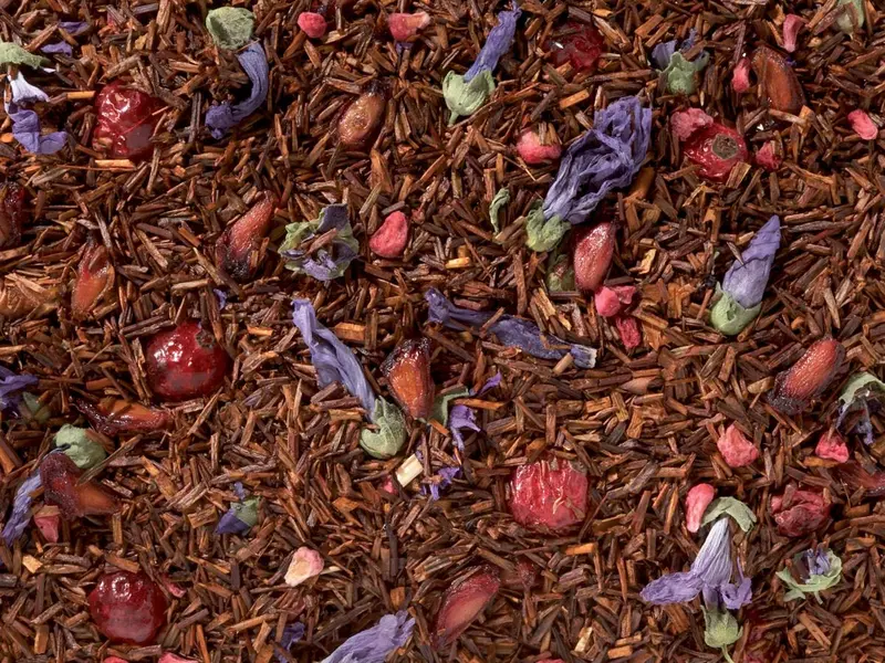 Rooibos Granaattiomena – maustettu, kofeiiniton irtotee