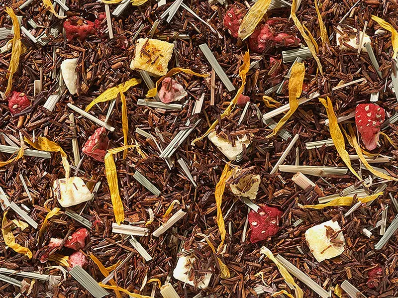 Rooibos Mango-Mansikka – maustettu, kofeiiniton irtotee