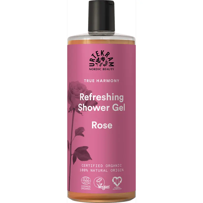 Rose Refreshing Suihkugeeli 500 ml, Urtekram