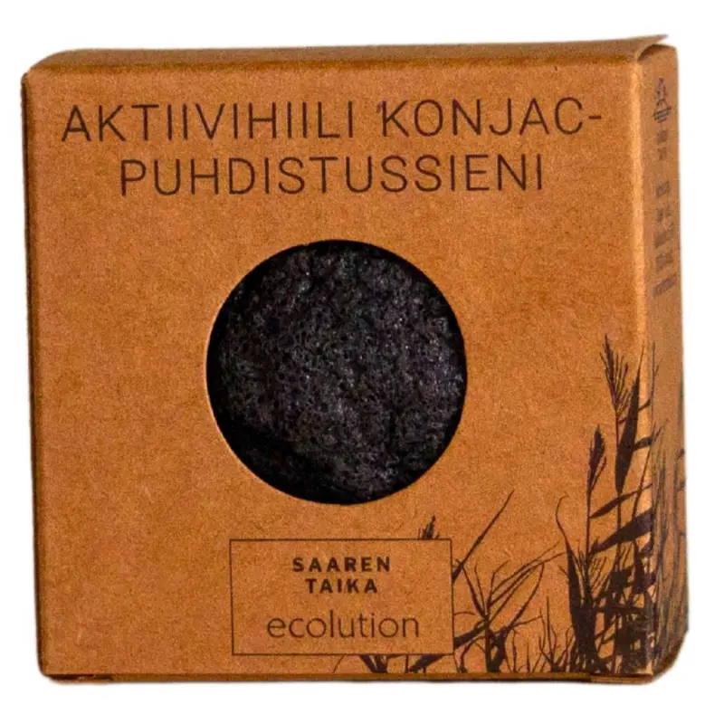 Saaren Taika Ecolution Aktiivihiili Konjac Puhdistussieni