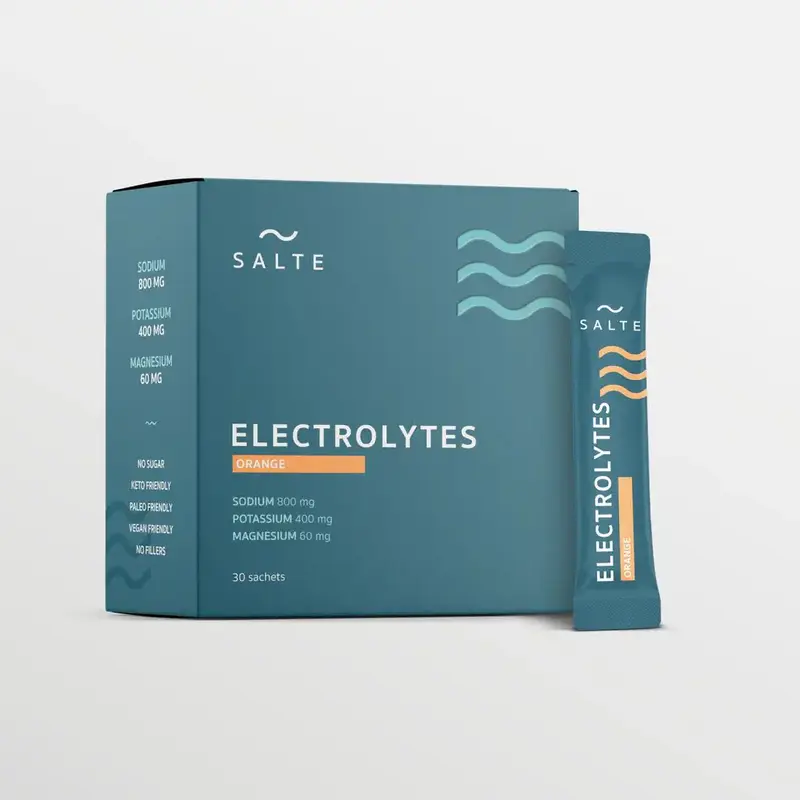 SALTE Elektrolyyttijauhe Appelsiini - 30 annospss.
