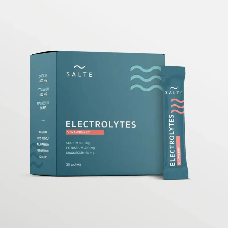 SALTE elektrolyyttijauhe Mansikka - 30 annospss.