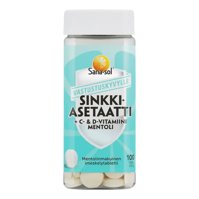 Sana-sol Sinkkiasetaatti + C- & D-vitamiini
