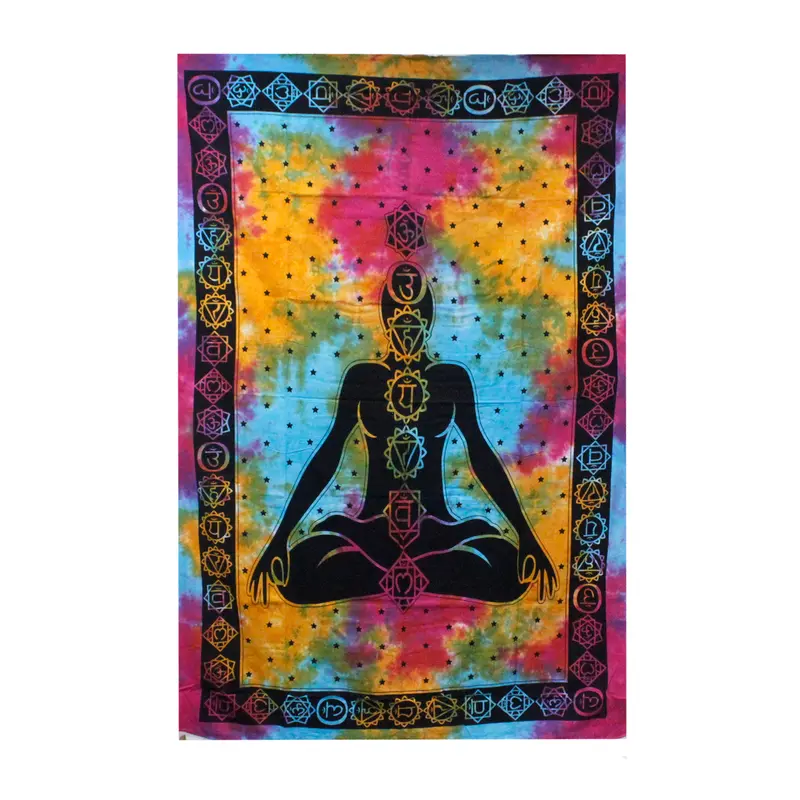 Sänkypeitto / seinäkangas Chakra Buddha