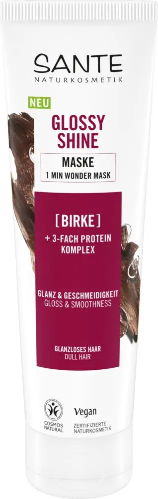 Sante Glossy Shine Hiusnaamio, 150 ml (Parasta ennen 31.10.2026)