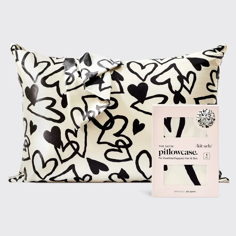 Satin Pillowcase Standard - Heart