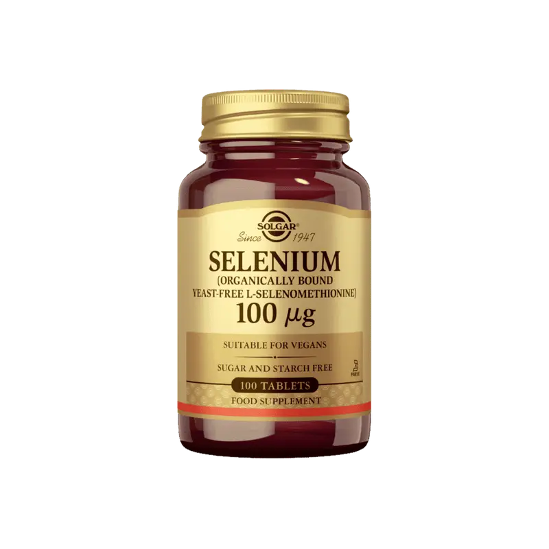 Seleeni 100µg hiivaton 100 tabl, Solgar