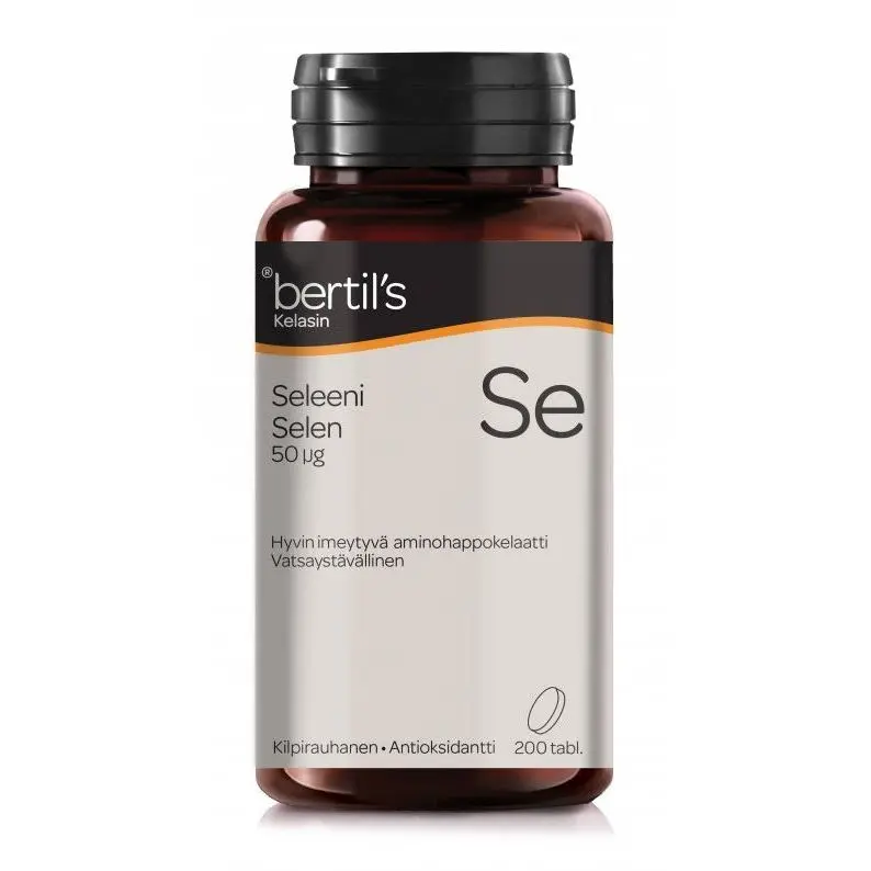 Seleeni 50µg kelasin 200 tabl, Bertil's