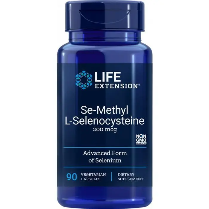Seleeni Se-Methyl L-Selenocysteine 200µg 90 vegekaps, Life Extension