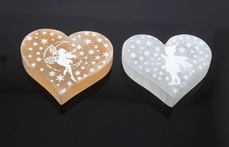 Selenite Fairy Heart