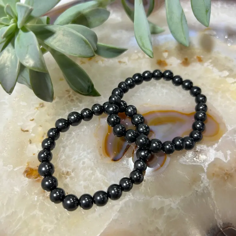 Shungite Bracelet 8mm Beads