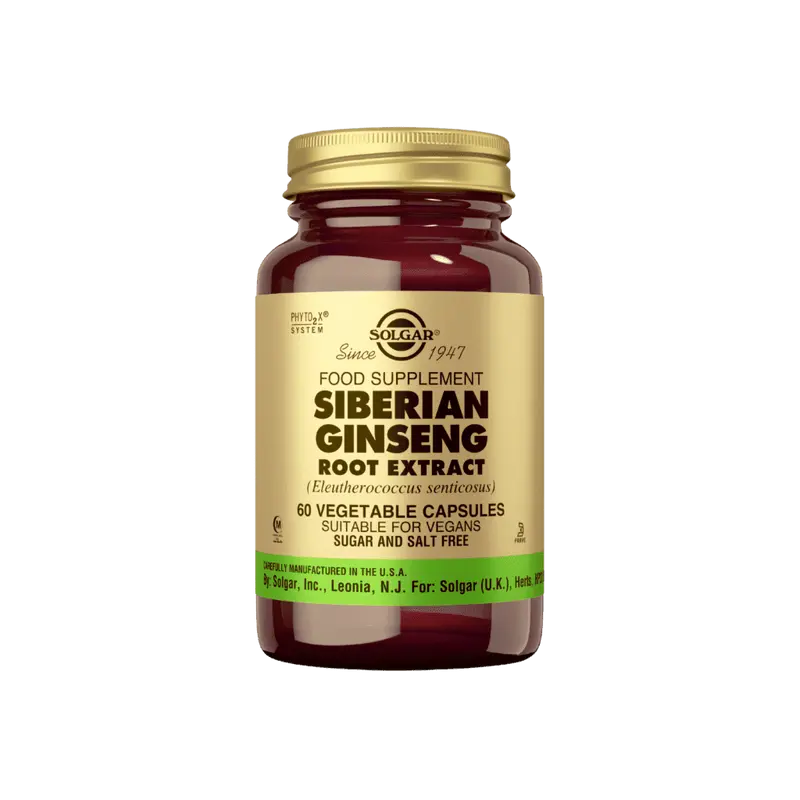Siberian Ginseng Venäjänjuuri 60 kaps, Solgar
