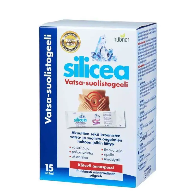 Silicea Vatsa-suolistogeeli, annospussit