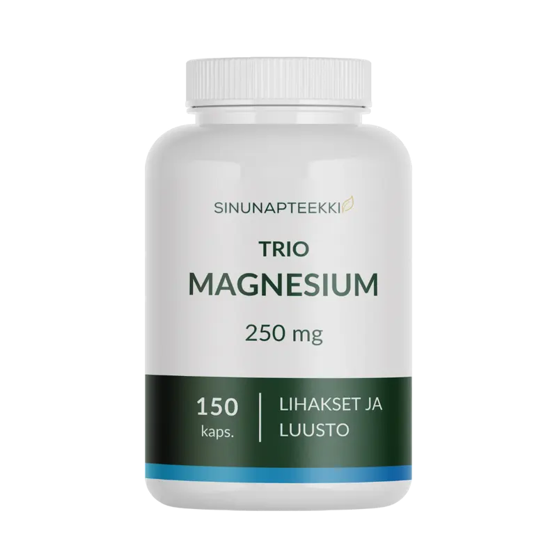 Sinunapteekin Trio Magnesium 250 mg 150 kaps.