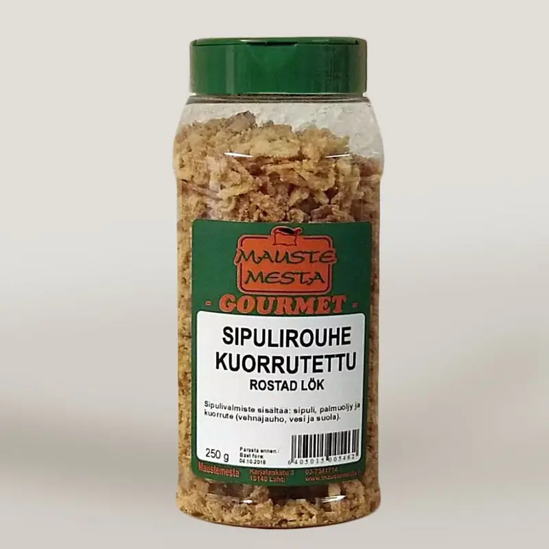 Sipulirouhe kuorrutettu purkki 250g