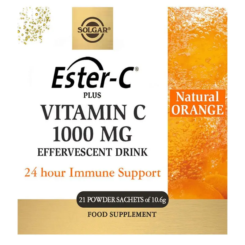 Solgar Ester-C® Plus Vitamin C 1000 mg Elektrolyyttijuomajauhe