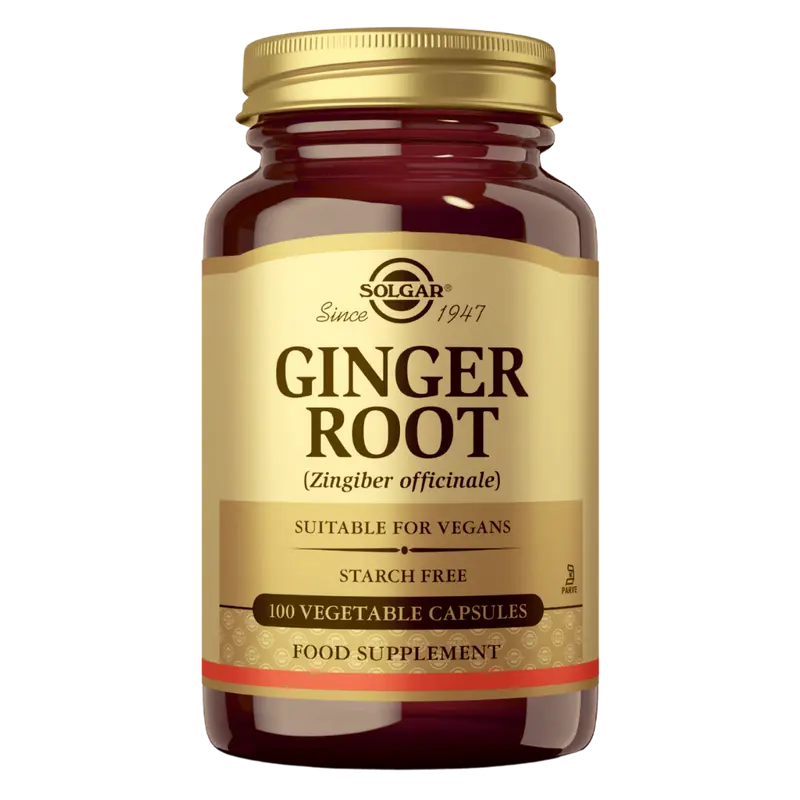 Solgar Ginger Root - Inkivääri Yrttivalmiste - 100 kaps.