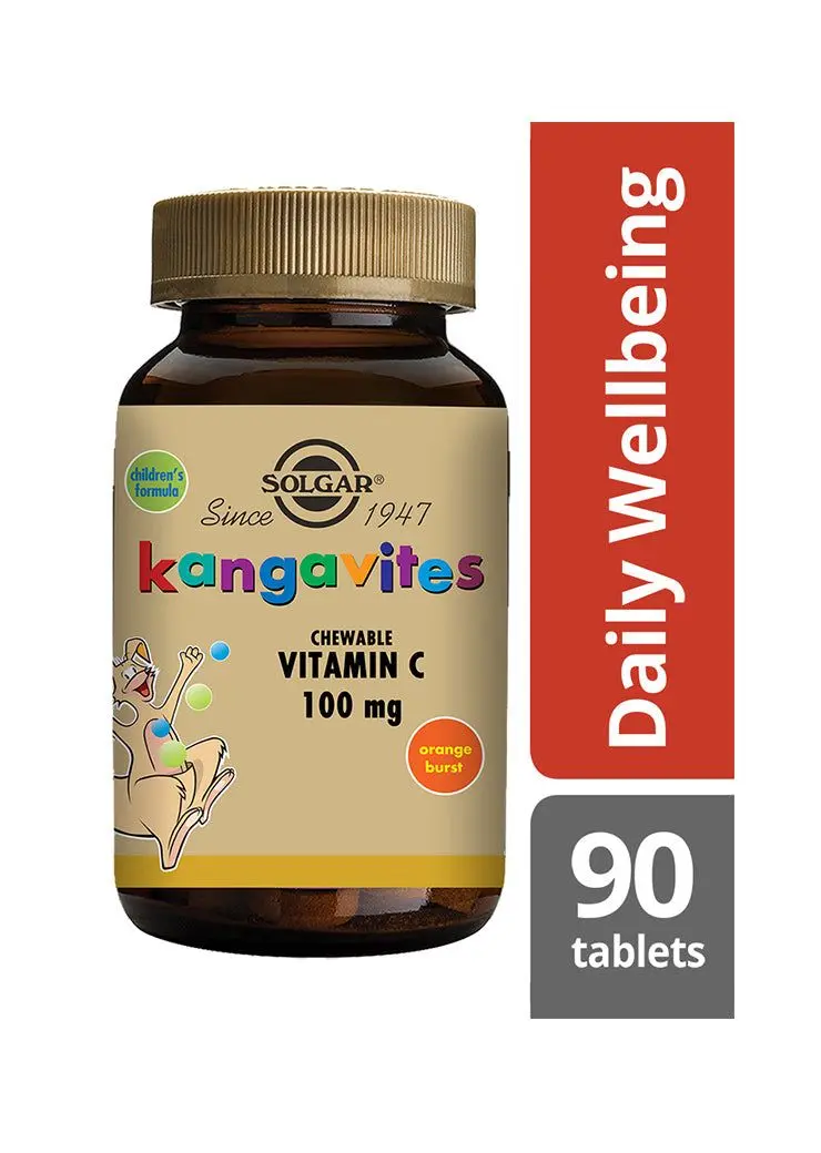 Solgar Kangavites Imeskeltävä C-vitamiini lapsille