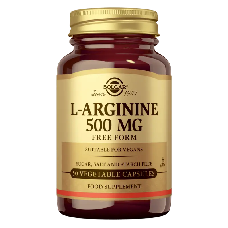 Solgar L-Arginine 500 mg - Aminohappovalmiste 50 kaps.