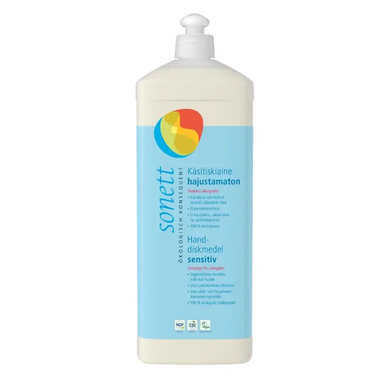 Sonett Hajusteeton Astianpesuaine 1000ml