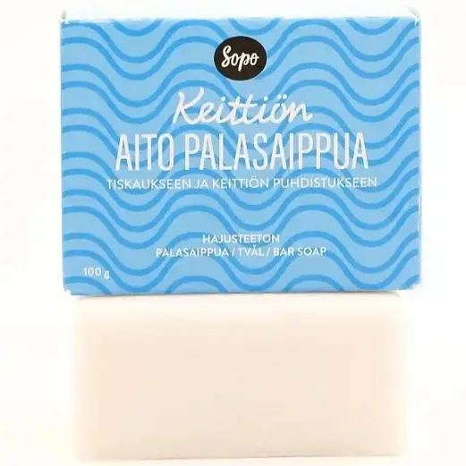 Sopo Keittiön Aito Palasaippua Hajusteeton