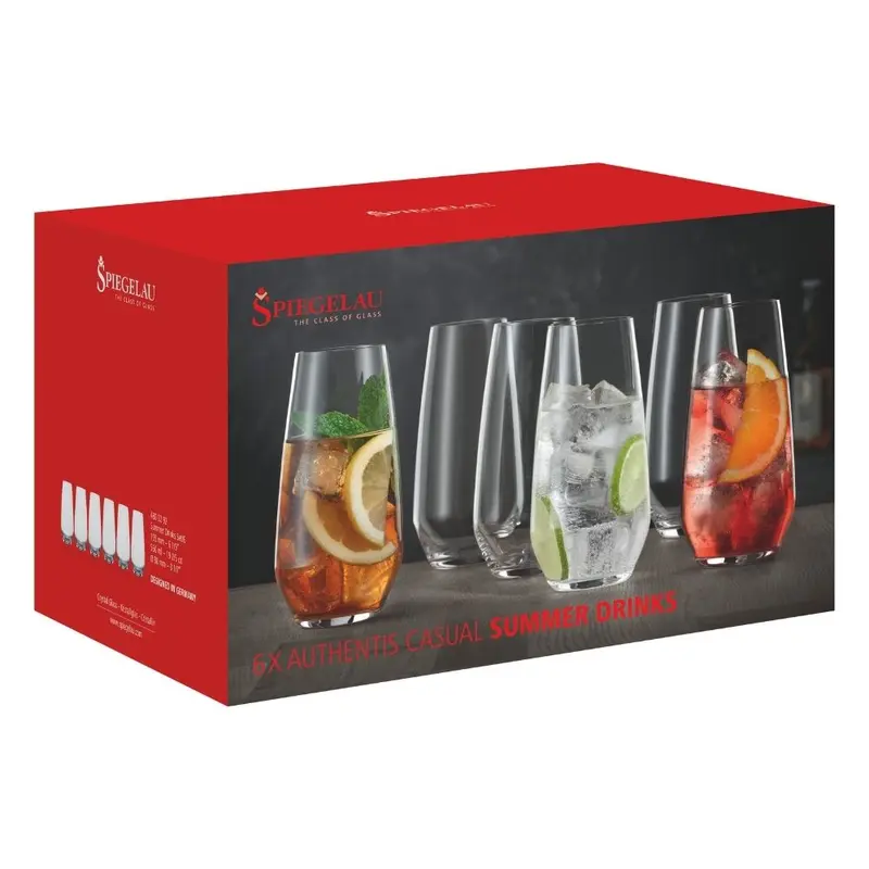 Spiegelau Authentis Summer Drinks -lasi 6 kpl