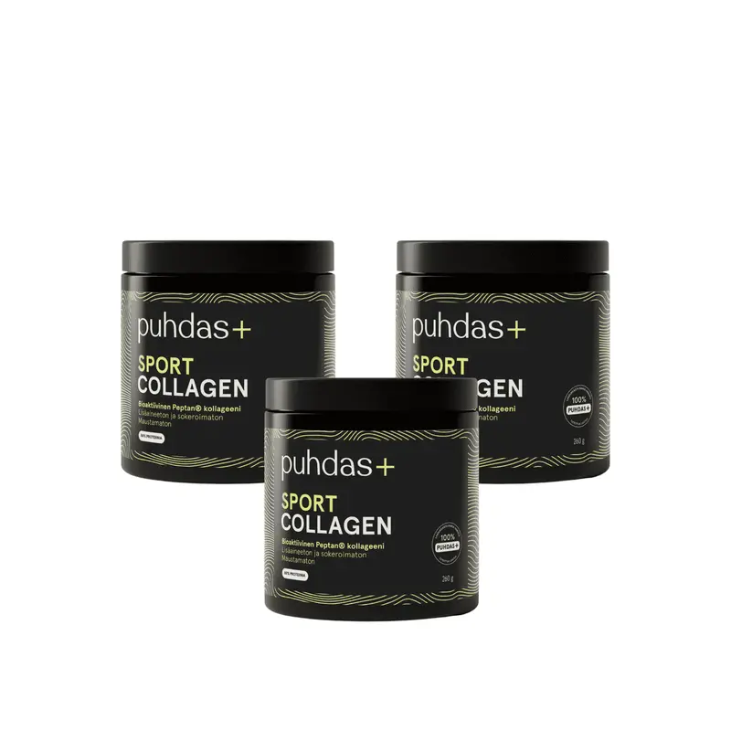 Sport Collagen Kollageeni 3x260 g, Puhdas+