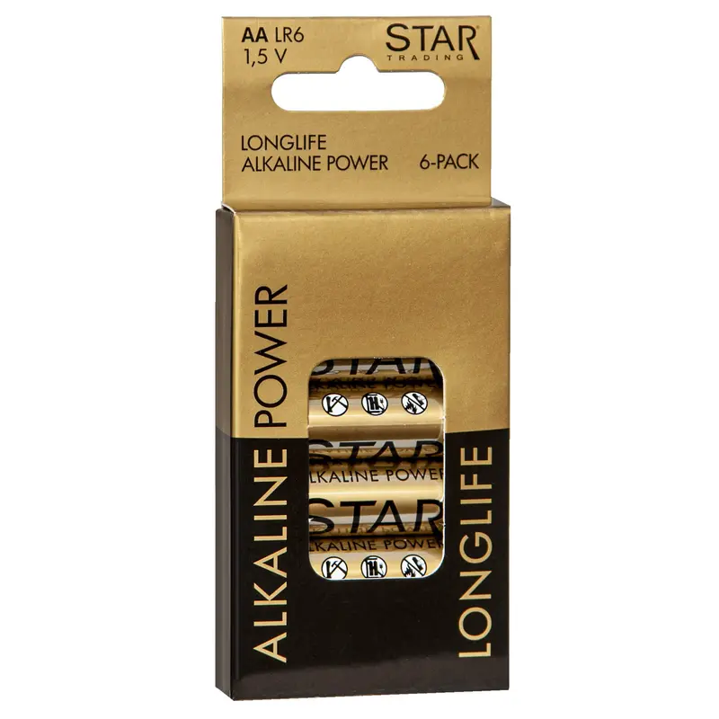 Star Trading AA Paristo 1,5V 2900mAh power alkaline 6kpl