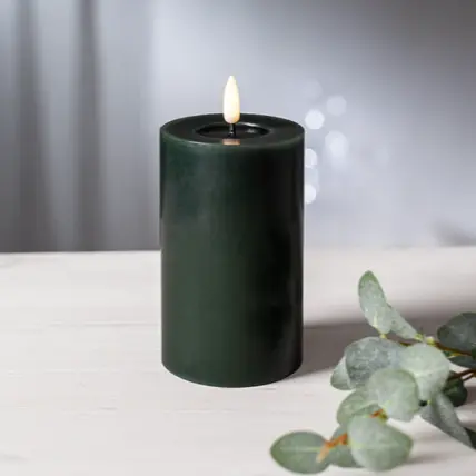 Star Trading Flamme Flow LED-kynttilä 15*7,5cm, vihreä