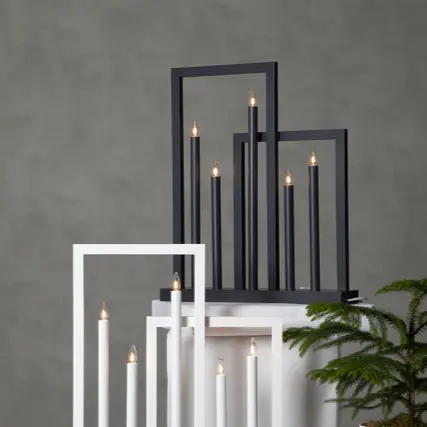 Star Trading Frame kynttelikkö 51*45*8cm, harmaa