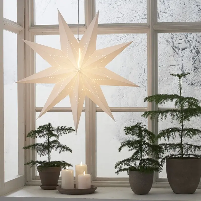 Star Trading Lysa paperitähti ø80cm, valkoinen