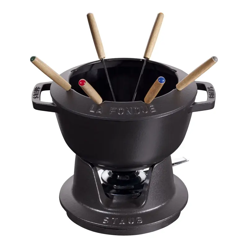 Staub Fondue 20 cm, musta