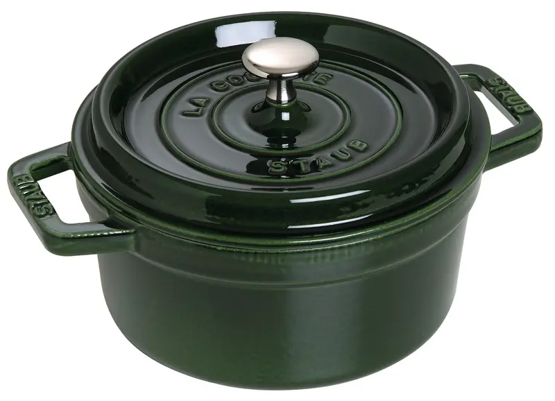 Staub valurautapata, pyöreä 22 cm, 2,6 l, basilikanvihreä