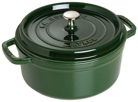 Staub valurautapata, pyöreä 24 cm, 3,8 l, basilikanvihreä