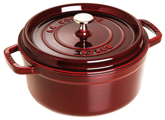 Staub valurautapata, pyöreä 24 cm, 3,8 l, granaatinpunainen