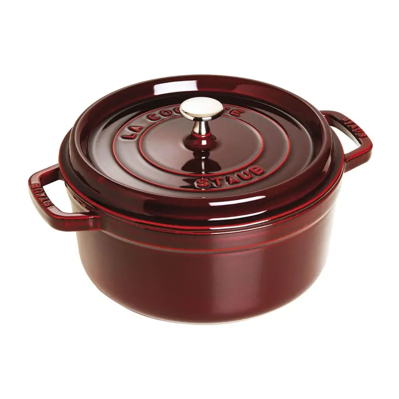 Staub valurautapata, pyöreä 26 cm, 5,25 l, granaatinpunainen