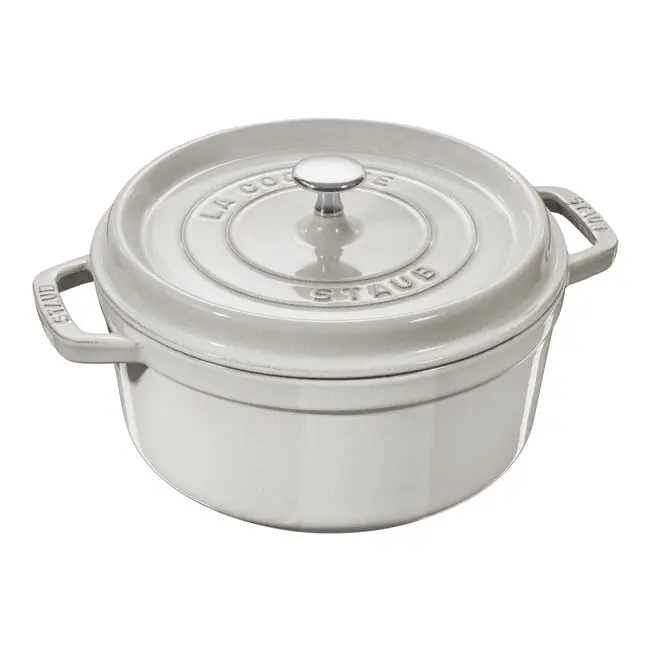 Staub valurautapata, pyöreä 28 cm, 6,7 l, valkoinen