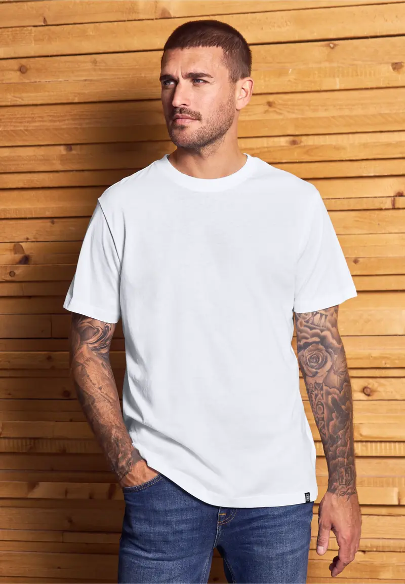 Street One Men basic T-paita, valkoinen