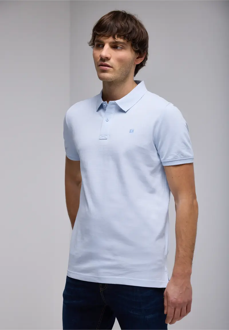 Street One Men NOS Polo pikeepaita, vaaleansininen