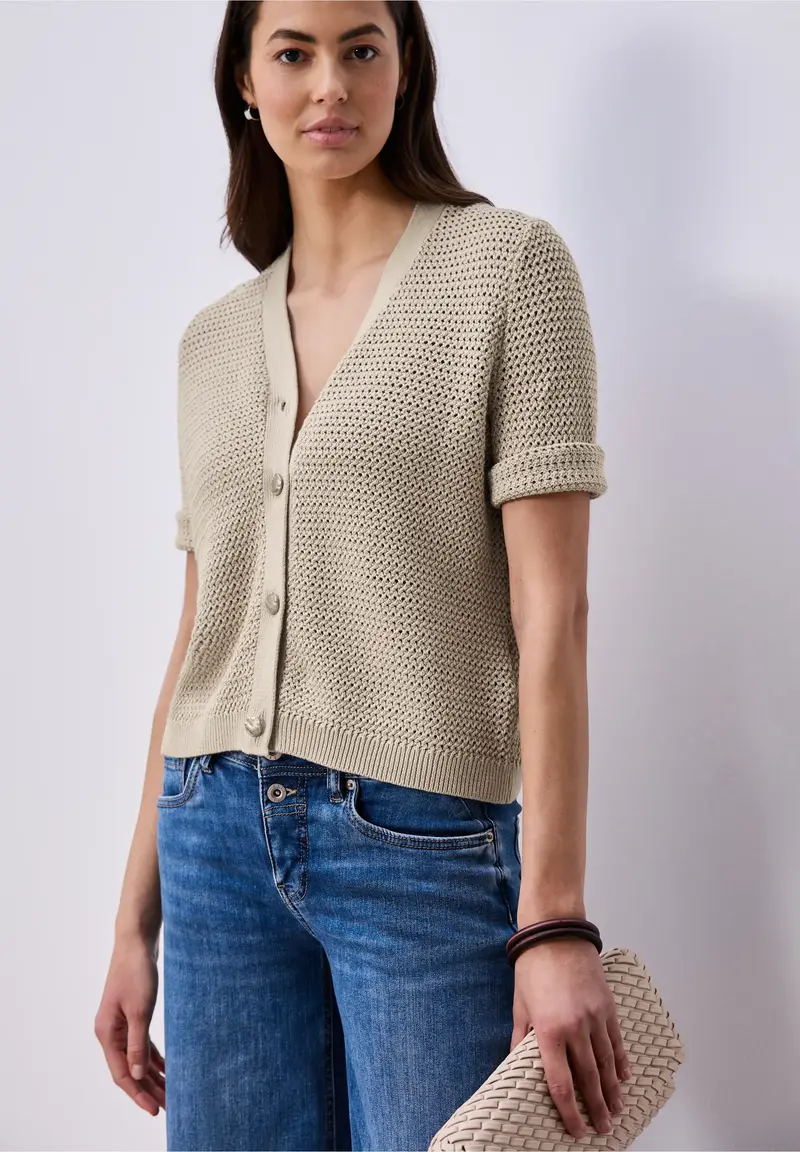 Street One neuletakki 3/4 hihoilla, beige