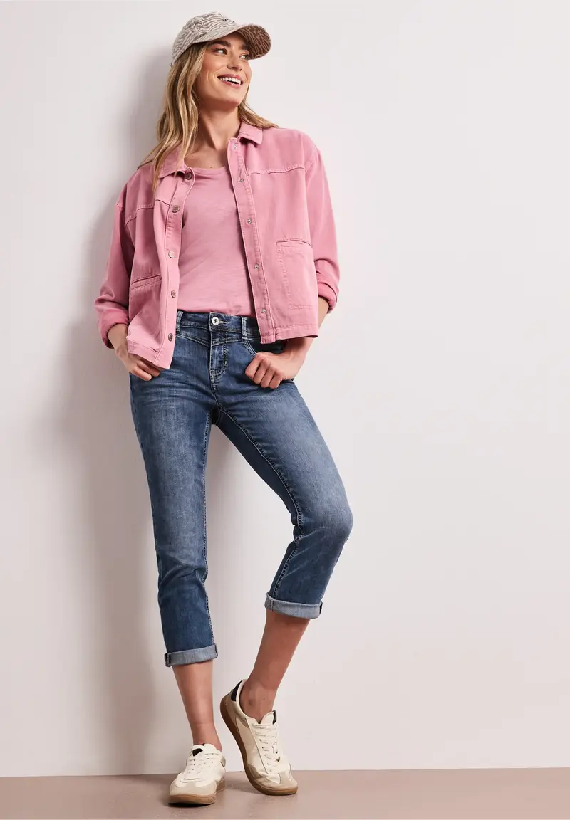 Street One Style Jane 7/8 mittaiset slimfit farkut, tummansininen