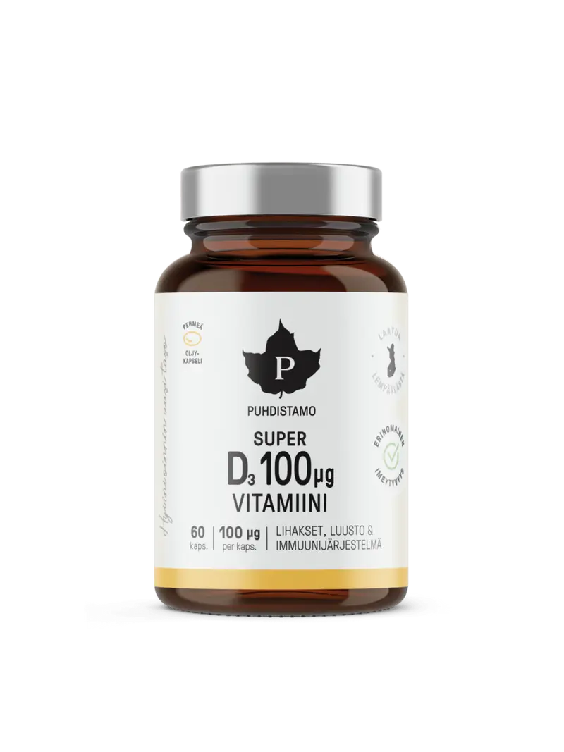 Super D-vitamiini 100 μg - 60 kaps