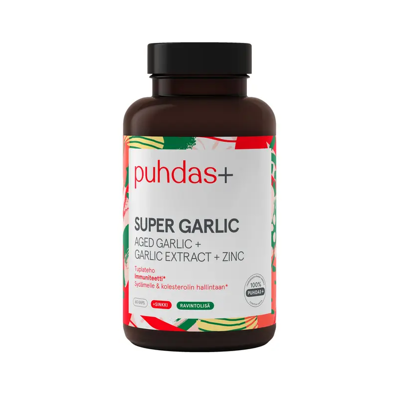 Super Garlic 60 kaps (Aged Garlic + Garlic Extract + Zink)