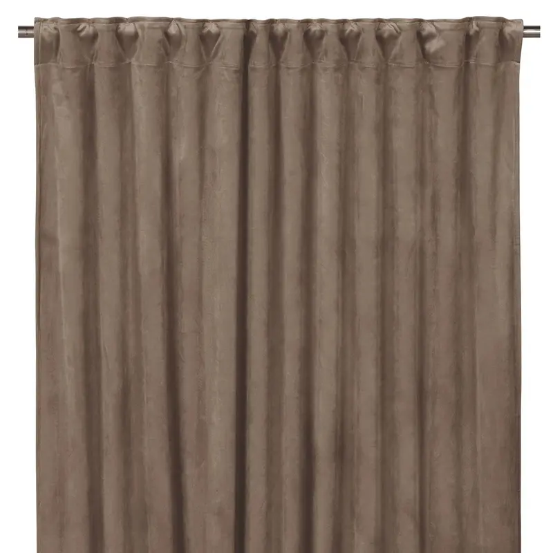 Svanefors Estelle samettiverhot monitoiminauhalla 2kpl 135*280cm, nougat